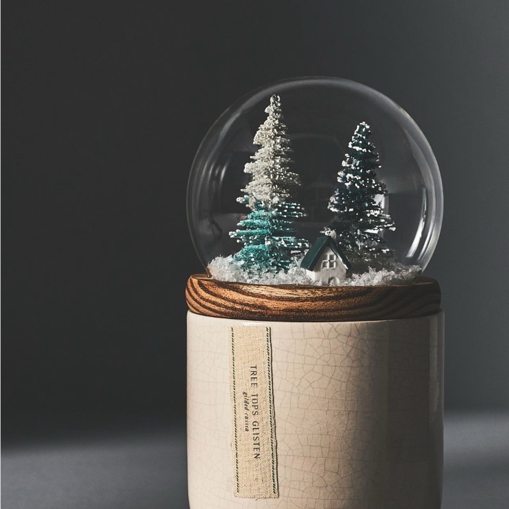 Anthropologie Snowglobe Candle - Picture 2 of 4